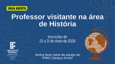 Seleção para Professor Visitante na área de História