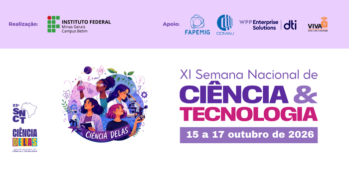 Evento será realizado de 15 a 17 de outubro, com atividades gratuitas e vagas abertas também à comunidade externa