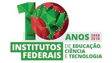 Selo comemorativo dos 10 anos dos Institutos Federais