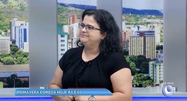 Profª Daniela Cunha no programa Balanço Geral (TV Leste/Rede Record)