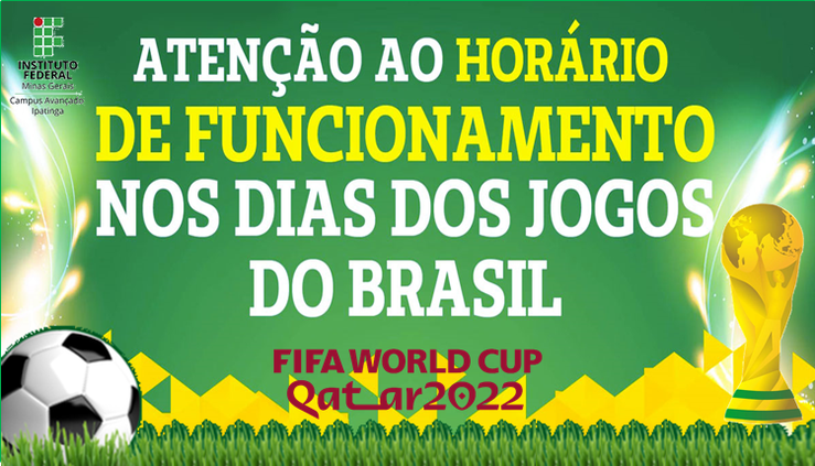 Expediente durante jogos da seleção brasileira  Copa do Mundo 2022