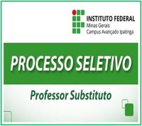 Processo de Seletivo Simplificado para Professor Substituto em Química - Edital Nº 05/2019 - IFMG Campus Ipatinga