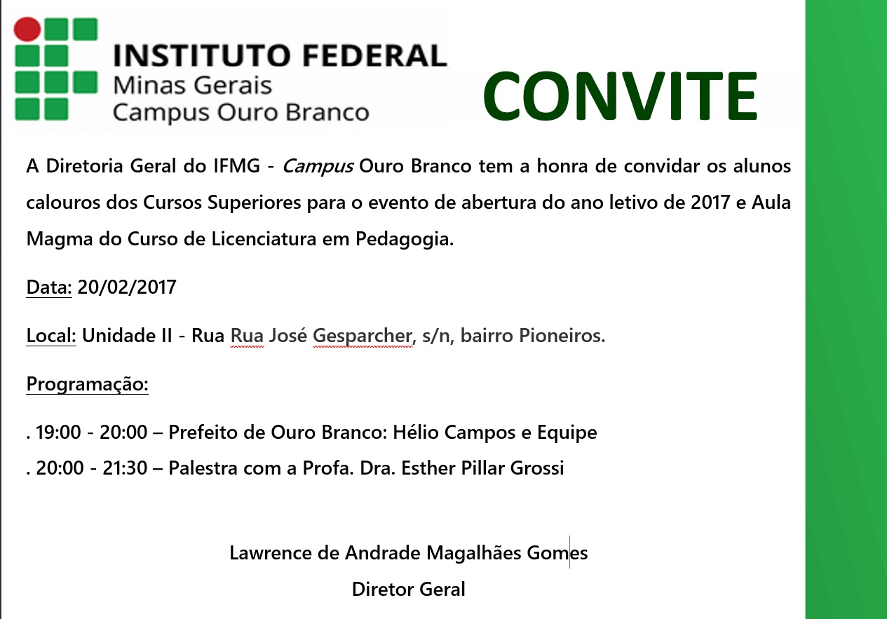 Abertura do ano letivo 2017 - aula magma pedagogia