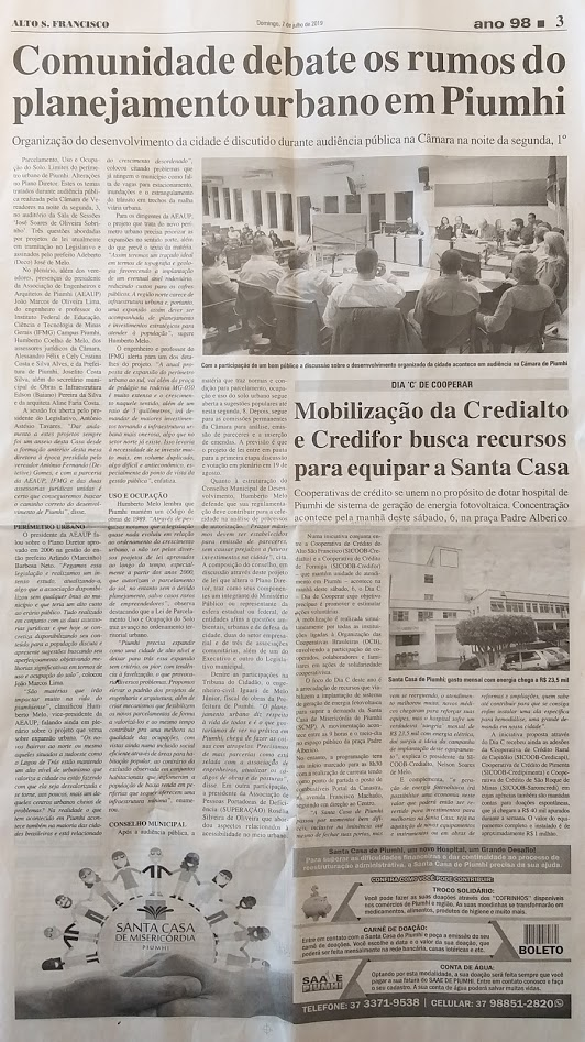Reportagem Jornal Alto São Francisco
