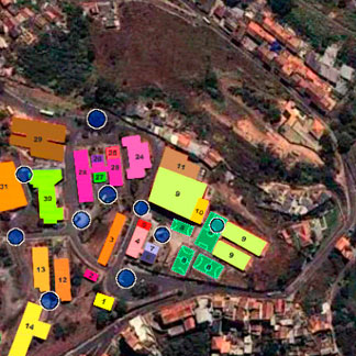 Imagem de mapa temático do campus Ouro Preto