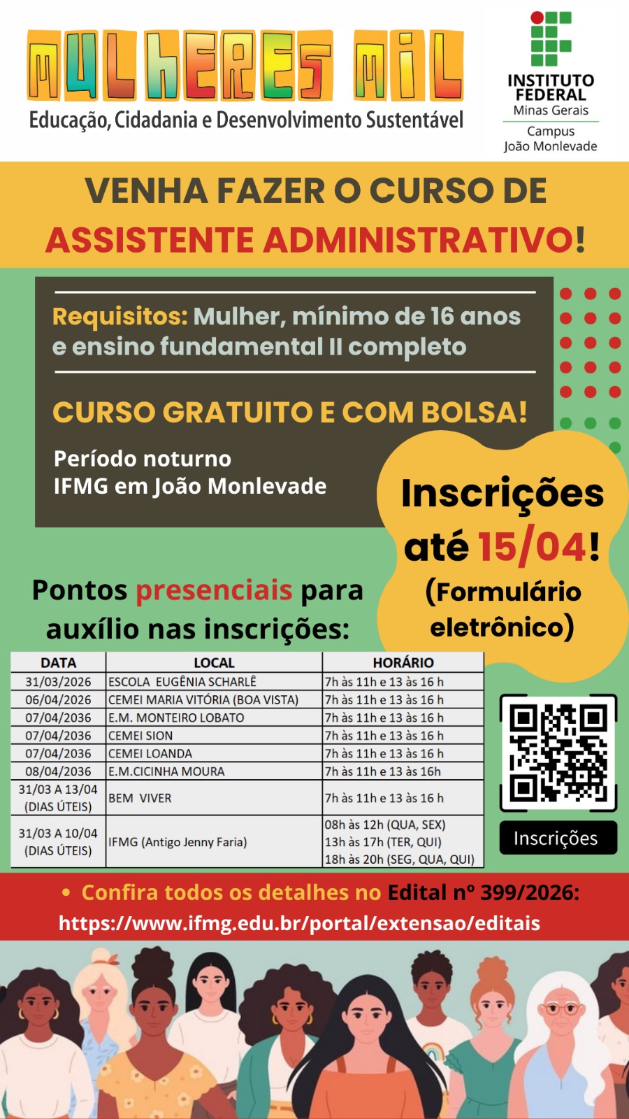 locais inscirções