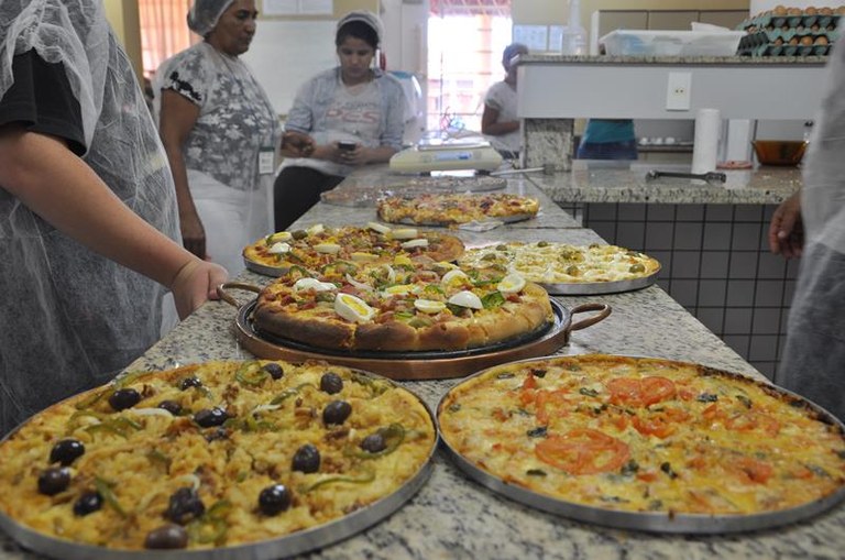 Fabricação de pizzas