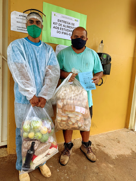 Unidades do IFMG realizaram distribuição de kits de alimentos aos estudantes