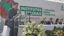 O reitor, Kléber Glória, agradeceu pela oportunidade de inaugurar o 18º campus do IFMG