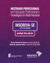 Inscrições abertas para o ProfEPT