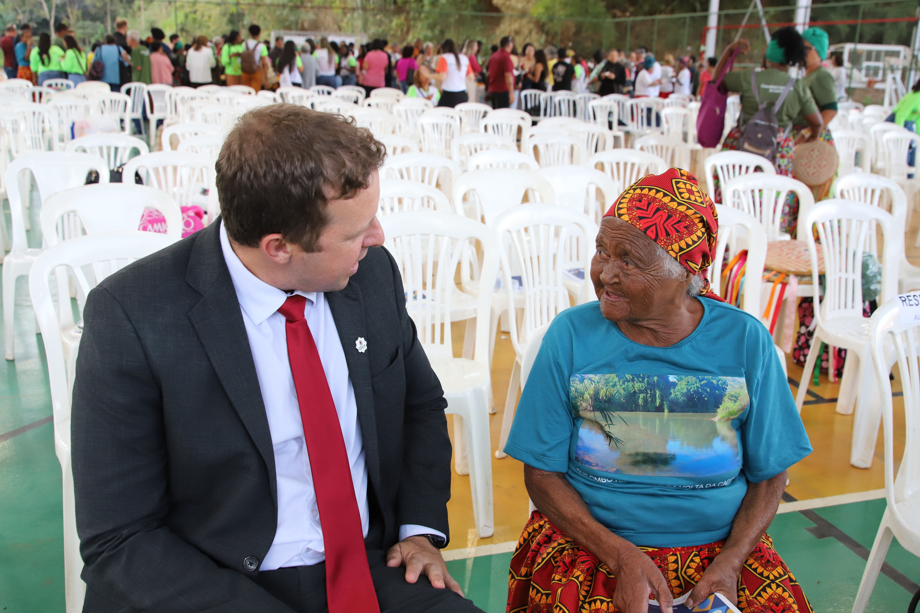 Reitor Rafael Bastos e Terezinha Cardoso