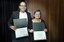 O prof. Adriano Lages dos Santos e sua co-orientadora, profa. Ana Cristina Simões e Silva, da Faculdade de Medicina da UFMG