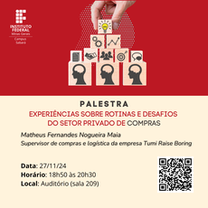 27/11/24 - Palestra "Experiências sobre rotinas e desafios do setor privado de compras"