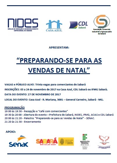 Evento NIDES - Sabará