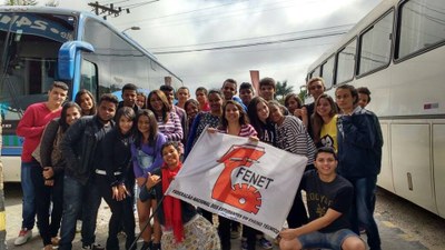 Estudantes no Encontro Nacional dos Estudantes do Ensino Técnico no Rio de Janeiro